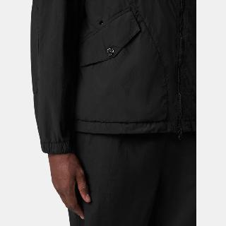 Stone Island SS25 Phantom Nylon Hooded Zip Jacket Black