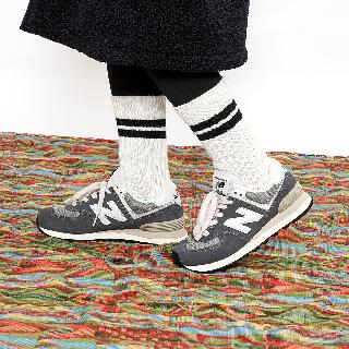 New Balance 574 Grey White Black