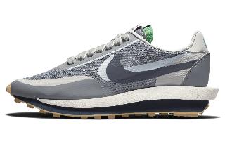 clot x sacai x Nike Waffle Grey Blue