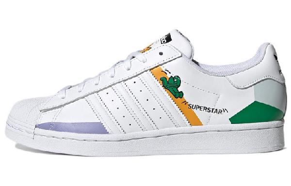 adidas Superstar White Grey Green