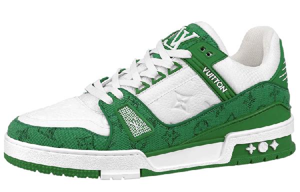 Louis Vuitton Trainer Low Green White
