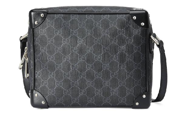 Gucci Trunk Shoulder Bag Black Gray