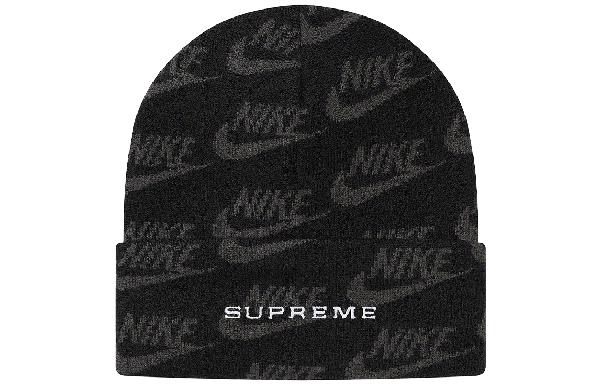 Supreme x Nike Jacquard Logos Beanie