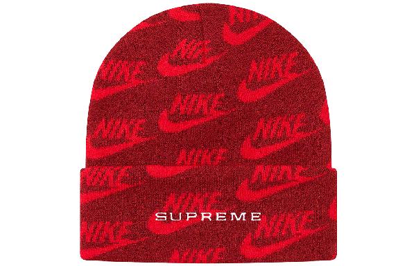 Supreme x Nike Jacquard Logos Beanie