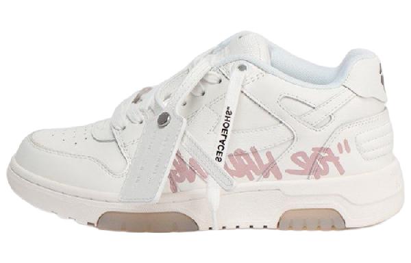 OFF-WHITE Leather Sneakers White Pink