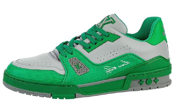 Louis Vuitton Trainer White Green