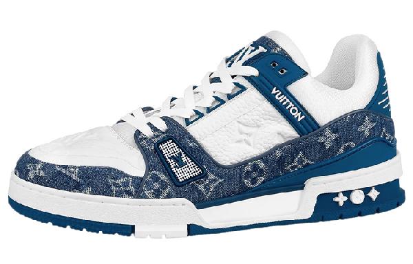 Louis Vuitton Trainer Denim Blue White