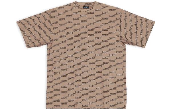 Balenciaga FW22 Logo Crewneck T-Shirt Brown