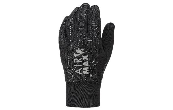 Nike Logo Print Gloves Black
