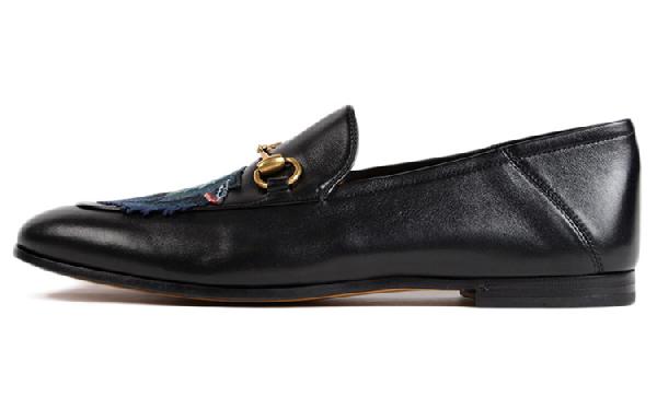 Gucci Printed Leather Sneakers Black