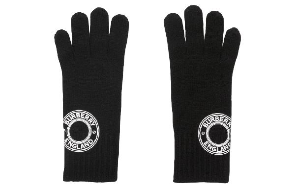 Burberry Wool Gloves Black