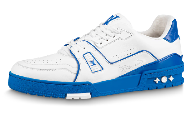 Louis Vuitton Trainer Low Top Sneakers Blue Red