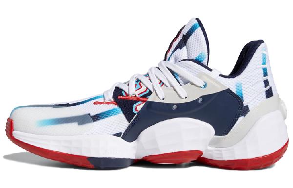 adidas Harden Vol. 4 White Blue Red