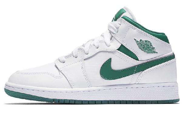 Jordan Air Jordan 1 Mid SE GS White Green