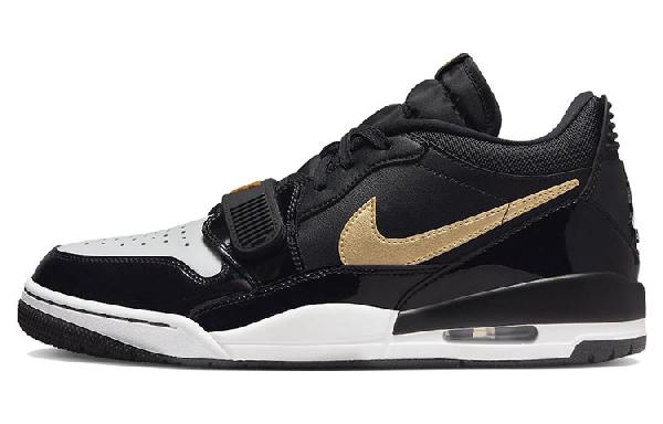 Jordan Legacy 312 Low Black Gold