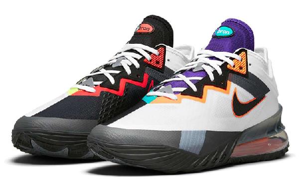 Nike LeBron 18 Low EP Black White Orange