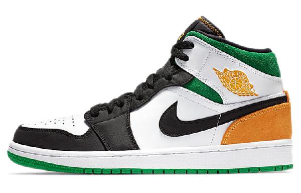 Jordan Air Jordan 1 Mid SE White Green Orange