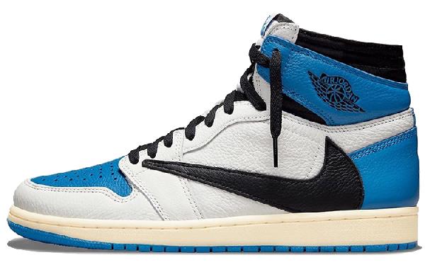 Travis Scott x Air Jordan 1 High Blue White Black