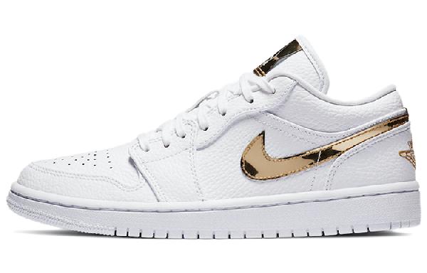 Jordan Air Jordan 1 Low White Gold