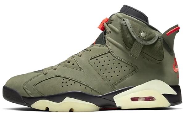 Travis Scott x Air Jordan 6 "Medium Olive"