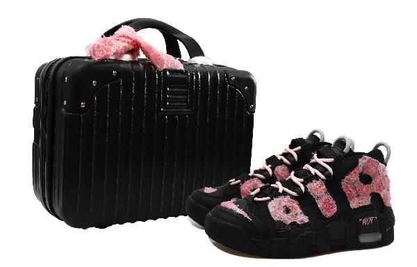 Nike Air More Uptempo GS Black Pink