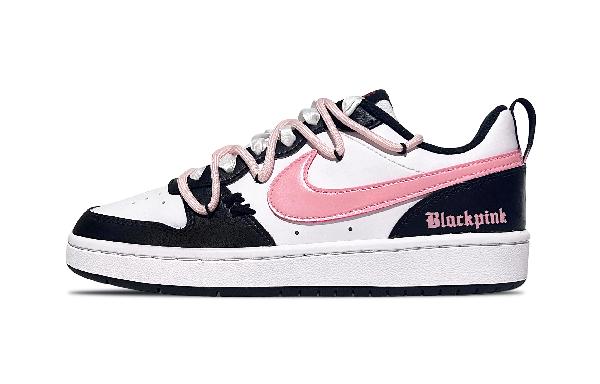 Nike Court Borough Low 2 GS Black White Pink
