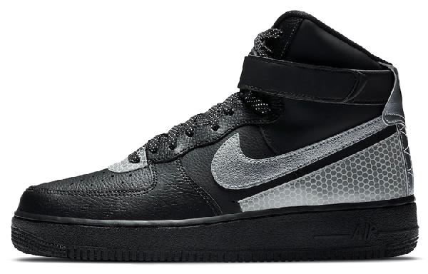 Nike Air Force 1 07 LV8 3M High Silver Black
