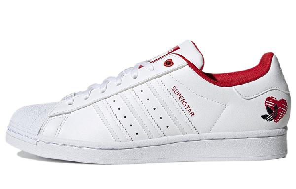 adidas Superstar Valentine's Day White Red