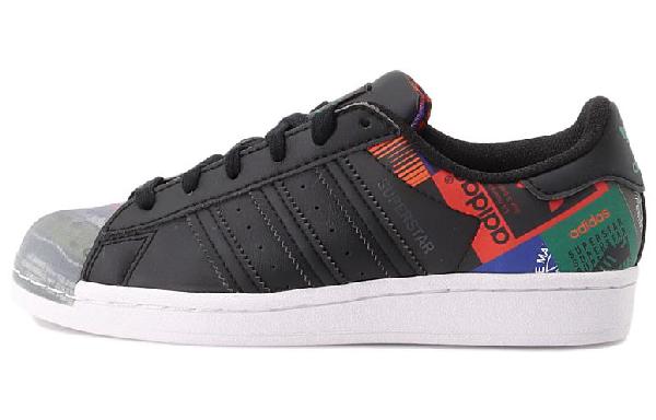 adidas Superstar Black Purple Grey
