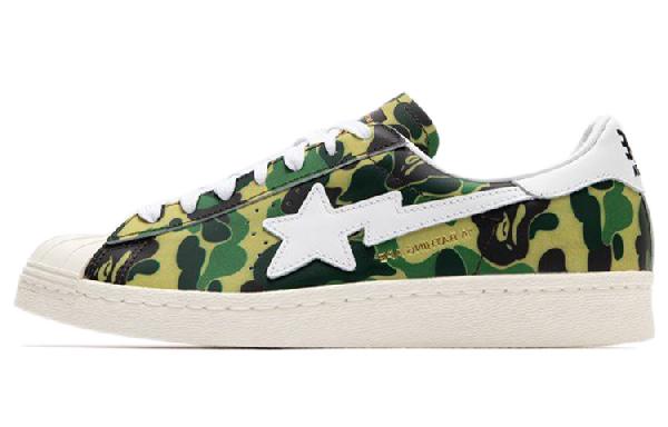 A BATHING APE x adidas Superstar Green Camo