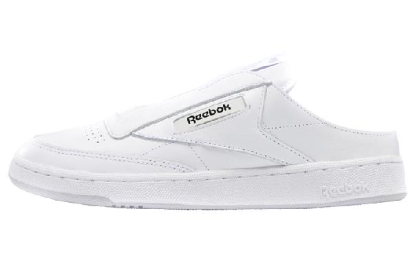 beams x Reebok Club C Laceless Mule White