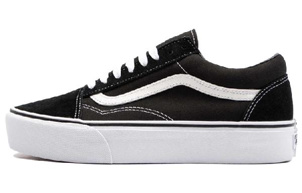 Vans Old Skool Platform Black White