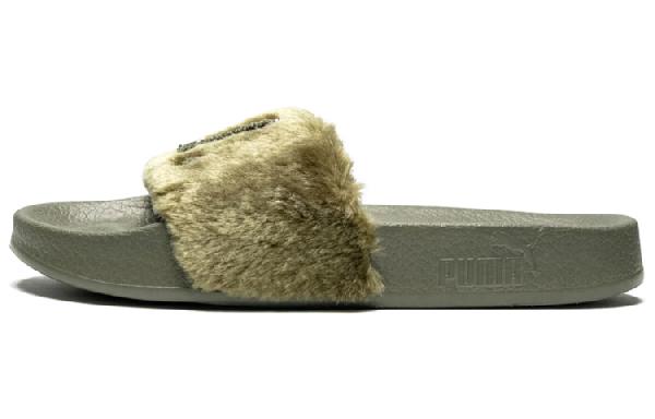 Fenty x PUMA Fur Slide 'Burnt Olive'
