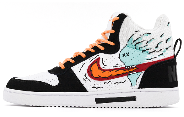 Nike Court Borough Mid Black White