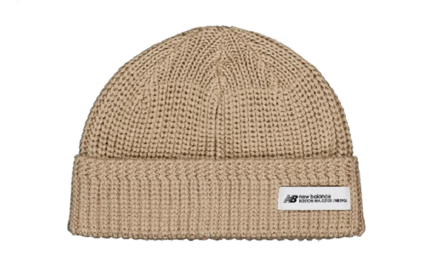 New Balance Logo Beanie Khaki
