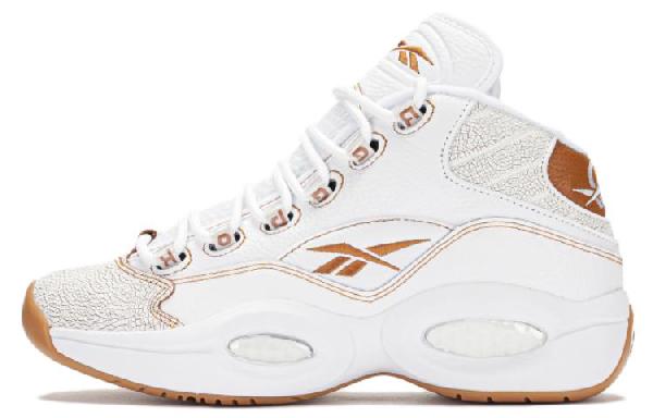 Reebok Question Mid White Brown