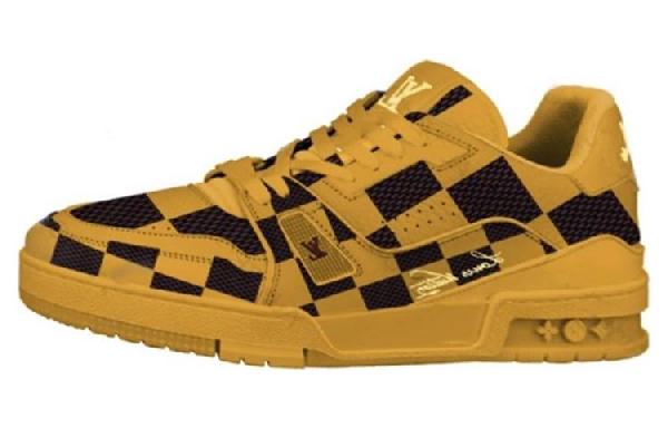 Louis Vuitton Trainer Yellow Black