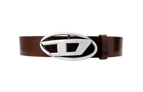 Diesel OVAL-D Belt Brown