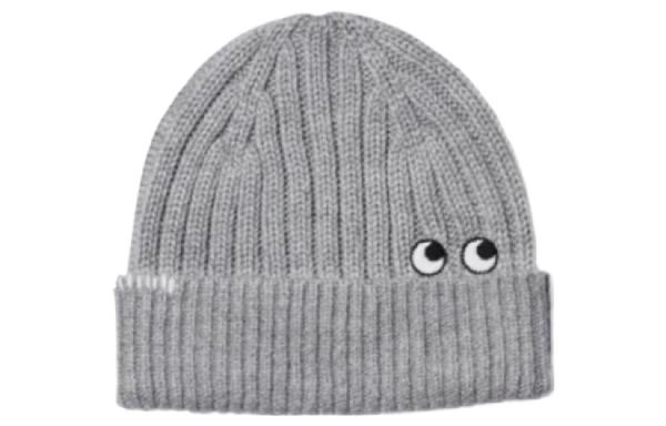 UNIQLO Anya Hindmarch Heattech Hat Light Grey