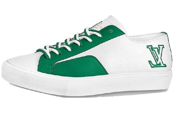 Louis Vuitton Tattoo Low Sneakers White Green
