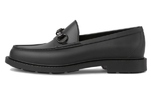 Gucci Leather Loafers Black