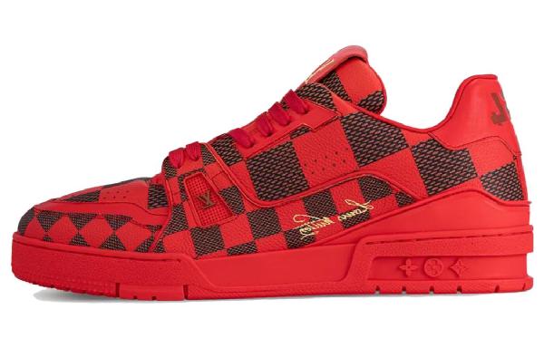 Louis Vuitton Trainer Low Red