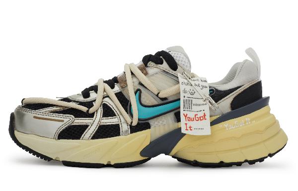 Nike V2K Run Black Silver Blue Yellow