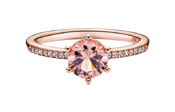 Pandora Shining Crown Ring Pink