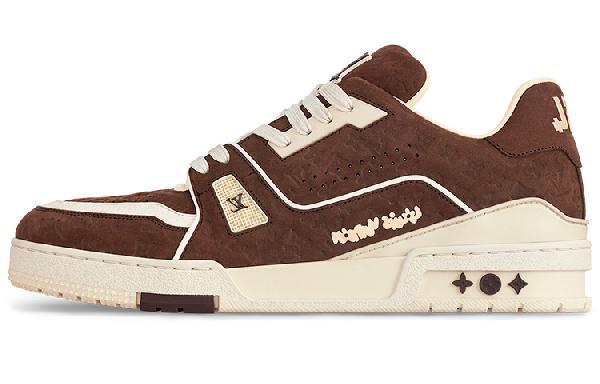 Tyler x Louis Vuitton Trainer Low Red Brown