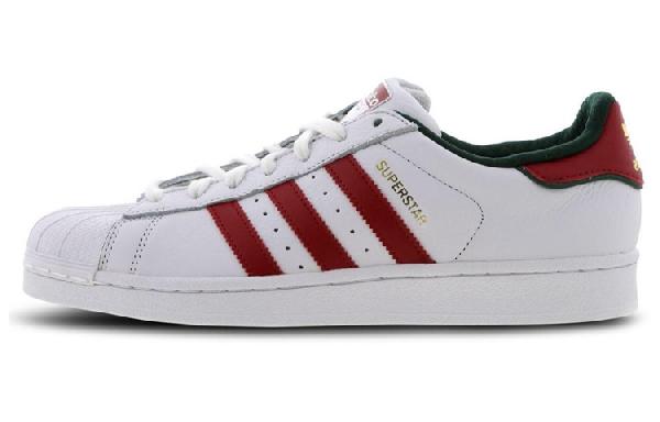 adidas Superstar White Green Red