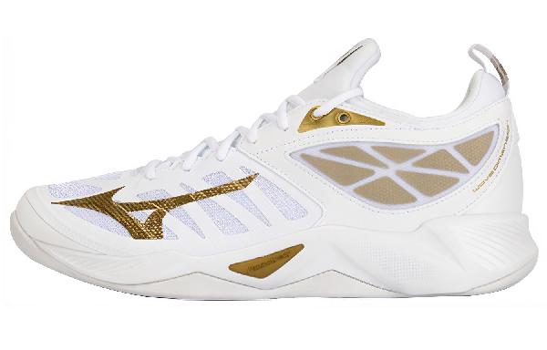 Mizuno Wave Dimension White Gold