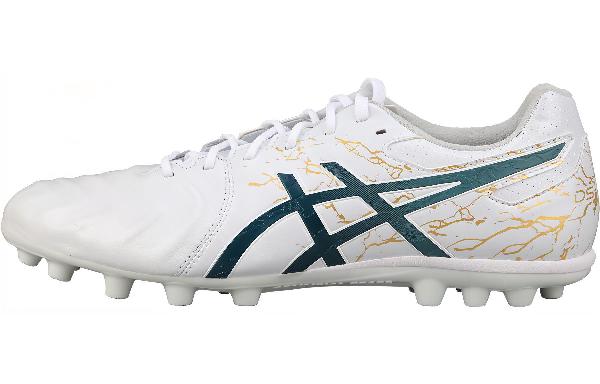 Asics Football Shoes White Green