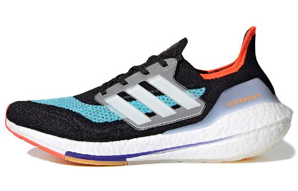 adidas Ultraboost 21 Black Blue Orange