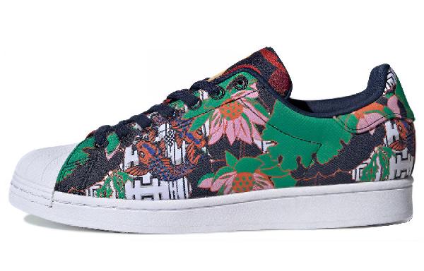 adidas Superstar Black Green